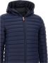Save The Duck Blauwe Lichtgewicht Nylon Jas met Plumtech Vulling Blue Heren - Thumbnail 4