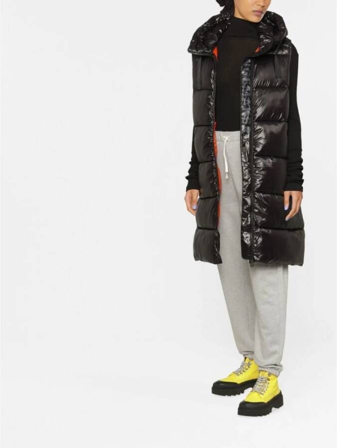 Save The Duck Iria Lange Puffer Gilet Zwart Dames