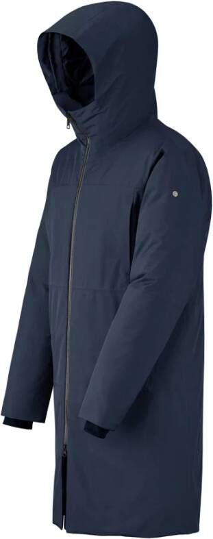 Scandinavian Edition Park II Oversized Lange Parka Blue Heren