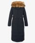 Schott NYC Lange Parka met Afneembare Capuchon Blue Dames - Thumbnail 1