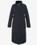 Schott NYC Lange Parka met Afneembare Capuchon Blue Dames - Thumbnail 3