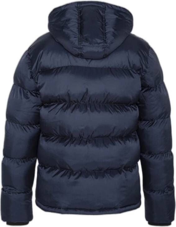 Schott NYC Ritsjack met geborduurde capuchon Schott Blauw Heren
