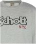 Schott NYC Grijze Sweatshirt met Ronde Hals en Lange Mouwen Gray Heren - Thumbnail 2