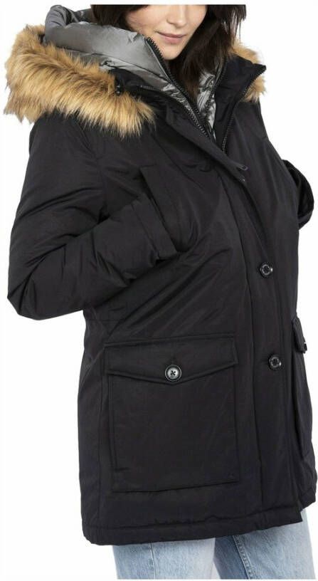 Schott NYC Winter Jackets Zwart Dames