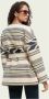 SCOTCH & SODA Dames Truien & Vesten Ikat Jacquard Blanket Wrap Coat Multi - Thumbnail 10