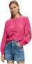 Scotch & Soda top Ruched waist blouse with extended shoulder met borduursels rood - Thumbnail 9