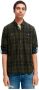Scotch & Soda Donkergroene Casual Overhemd Regular-fit Checked Flannel Shirt - Thumbnail 6