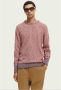 Scotch & Soda Scotch and Soda Pullover Rood Melange Roze Heren - Thumbnail 3