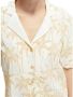 SCOTCH & SODA Dames Blouses Embroidered Linen Hawaiian Shirt Zand - Thumbnail 9