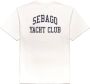 Sebago Heren SYC Print Katoenen T-shirts en Polos Wit Heren - Thumbnail 2