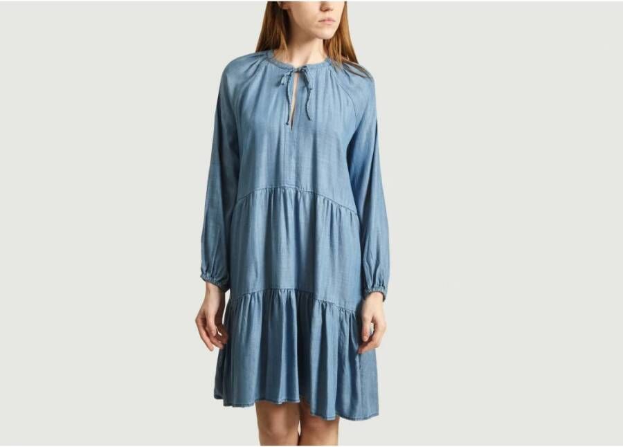 Second Female Shirt Dresses Second Dames Blauw Dames