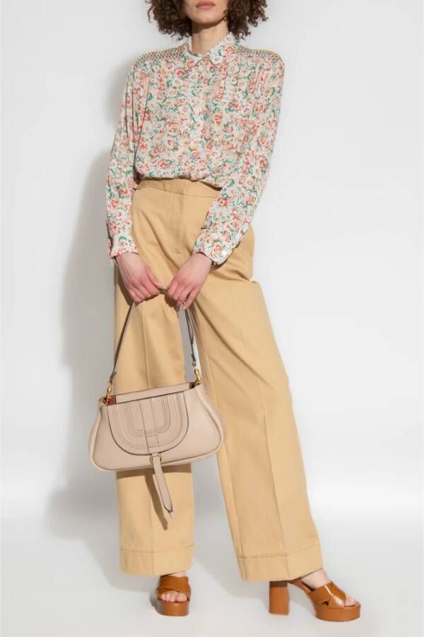 See by Chloé Top with floral motif Beige Dames