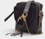 See by Chloé Joan Mini Crossbody Bag in Black Grained Cowskin and Suede Zwart Dames - Thumbnail 3