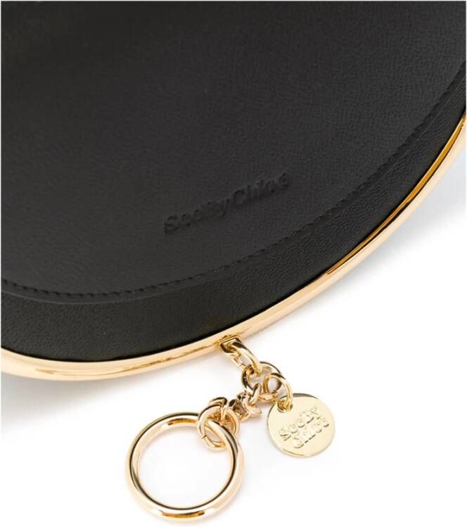See by Chloé Mara Flap Crossbody Tas Zwart Leer Zwart Dames