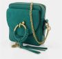 See by Chloé Joan Camera Bag in Green Leather Groen Dames - Thumbnail 2