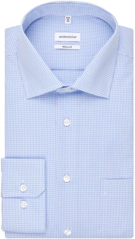 seidensticker Business Shirt Regular Blauw Heren