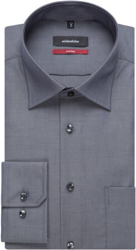 seidensticker Business Shirt Regular Grijs Heren