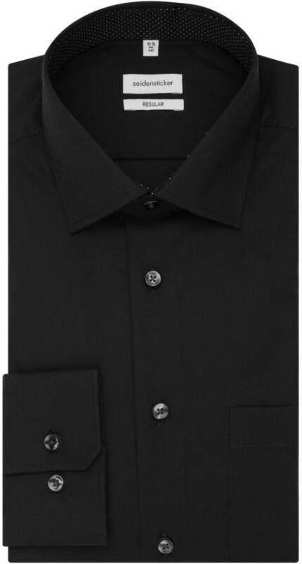 seidensticker Business Shirt Regular Zwart Heren