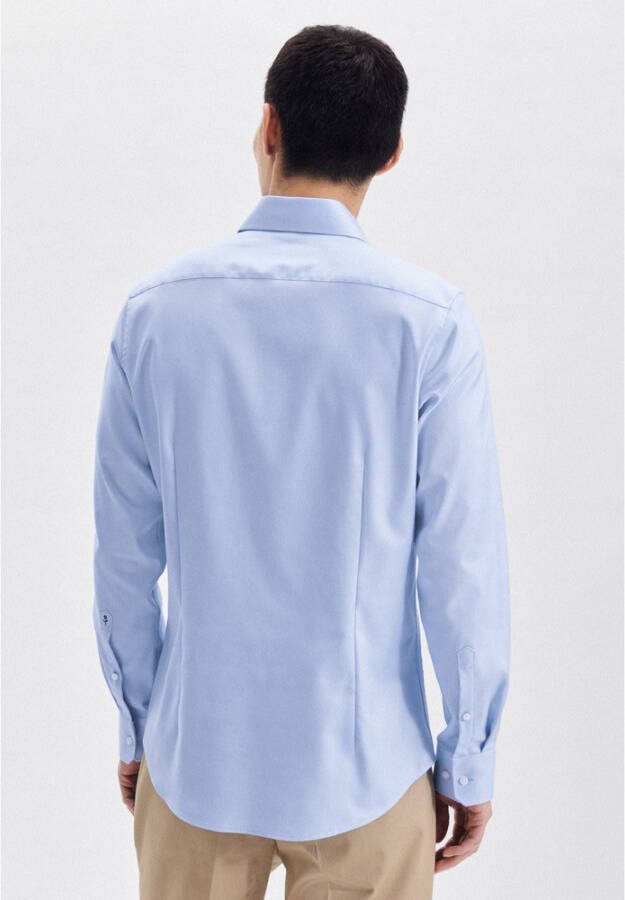 seidensticker Business Shirt Shaped Blauw Heren