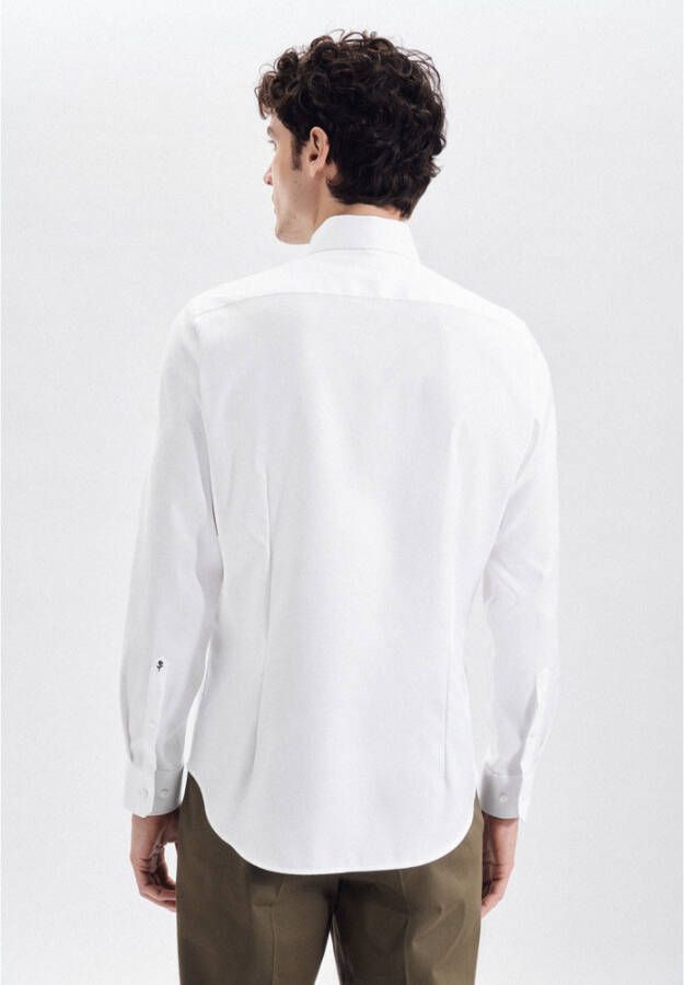 seidensticker Business Shirt Shaped Wit Heren