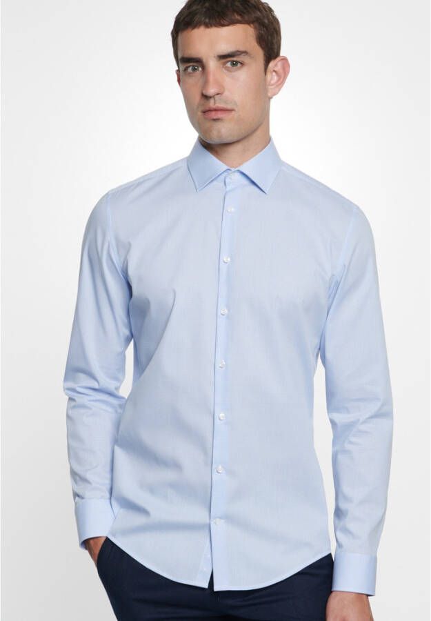 seidensticker Business Shirt Slim Blauw Heren
