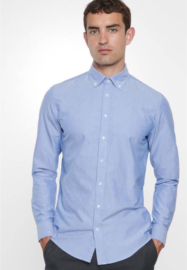 seidensticker Business Shirt Slim Blauw Heren