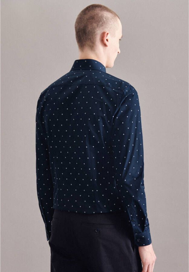 seidensticker shirt Blauw Heren
