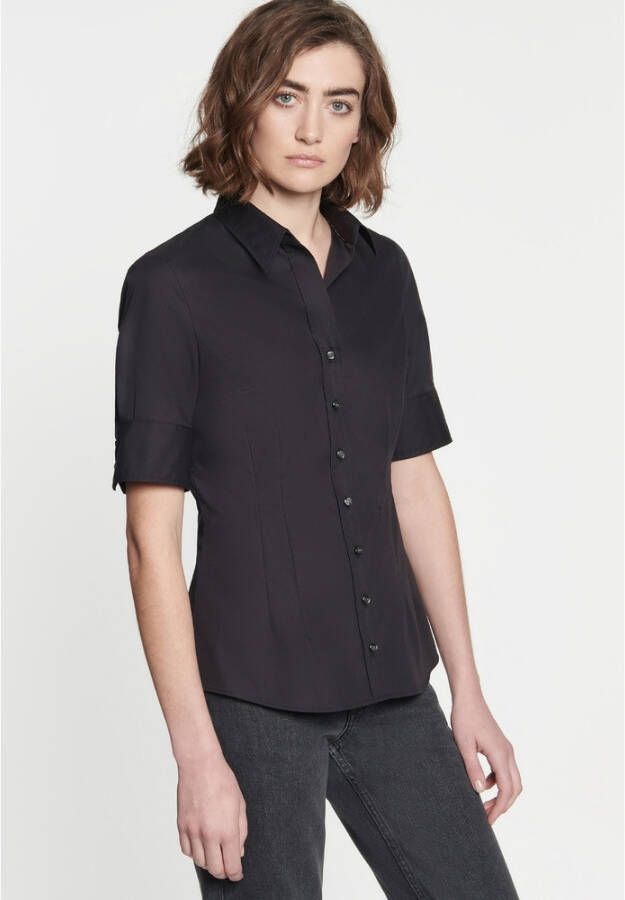 seidensticker Shirt Slim fit Zwart Dames