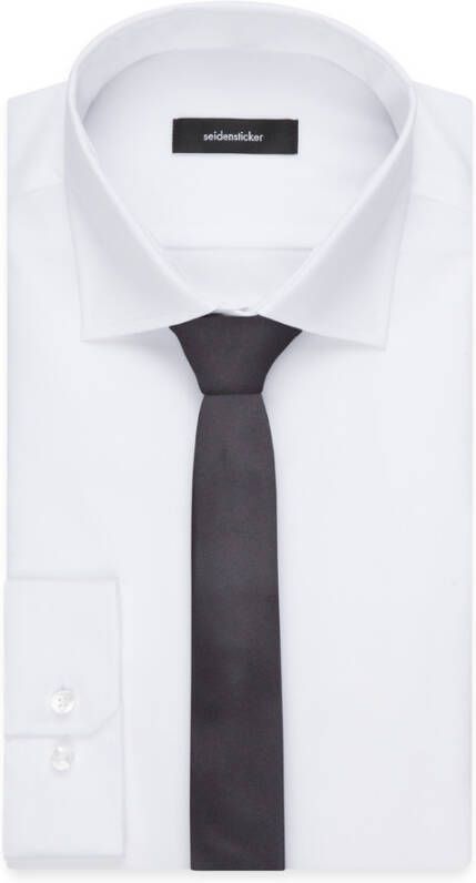 seidensticker Tie Slim (5cm) Grijs Heren