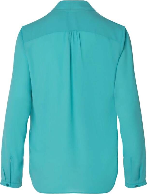 seidensticker Wraparound blouse regelmatige pasvorm Blauw Dames