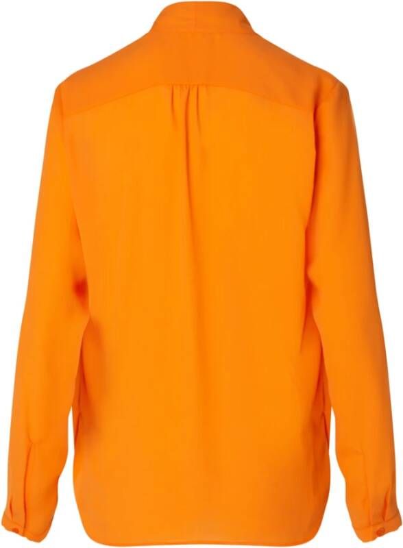 seidensticker Wraparound blouse regelmatige pasvorm Oranje Dames