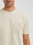 Selected Homme Collar-o T-shirt Selected Slhrelaxarvid Beige Heren - Thumbnail 6