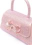 Self-portrait Crossbody bags Satin Bow Handbag With Rhinestones in roze - Thumbnail 2