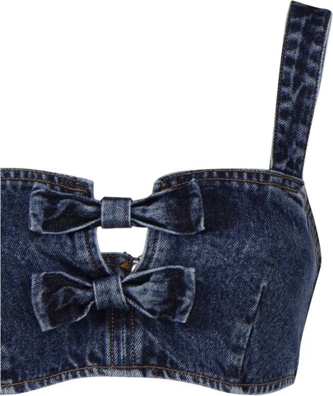 Self Portrait Sleeveless Tops Blauw Dames