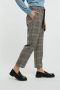 Semicouture Geruite Elastische Taillebroek Brown Dames - Thumbnail 3