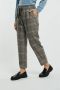 Semicouture Geruite Elastische Taillebroek Brown Dames - Thumbnail 4