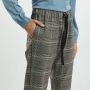 Semicouture Geruite Elastische Taillebroek Brown Dames - Thumbnail 8