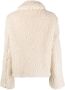 Semicouture Therese Wollen Jas White Dames - Thumbnail 2