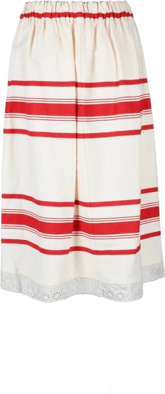 Semicouture Skirts Rood Dames