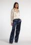 Semicouture Straight Trousers Blauw Dames - Thumbnail 2