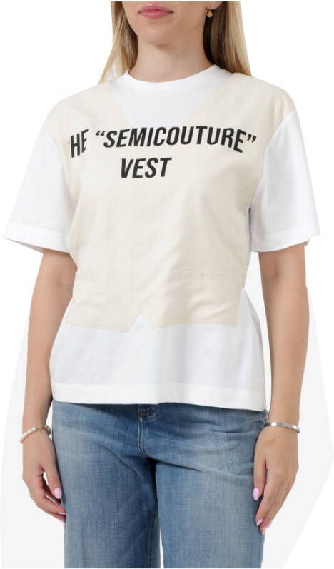 Semicouture t-shirt Wit Dames