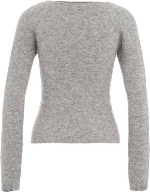 Semicouture V-neck Knitwear Grijs Dames