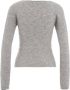 Semicouture V-neck Knitwear Grijs Dames - Thumbnail 2