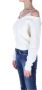 Semicouture V-neck Knitwear White Dames - Thumbnail 2