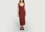 Sessun Rosalba Maxi Jurk Bruin Dames - Thumbnail 2