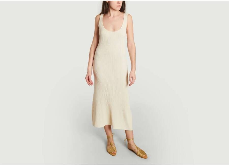 Sessun Rosalba Strapless Maxi Jurk Wit Dames