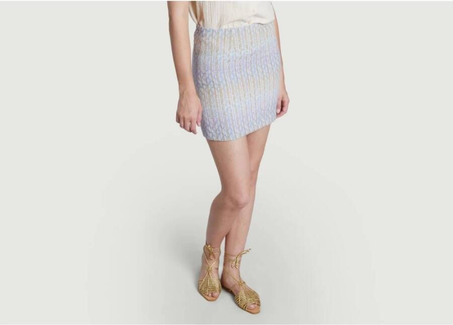 Sessun Travis Rok Moderne Korte Snit Meerkleurig Dames