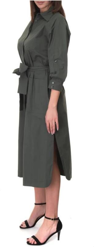 Seventy Cotton shirtwaister-dress Groen Dames
