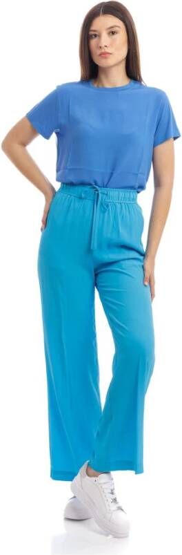 Seventy Leather Trousers Blauw Dames