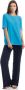 Seventy Effen kleur elastische taille broek White Dames - Thumbnail 4